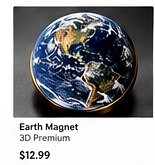 Earth 3D Magnet